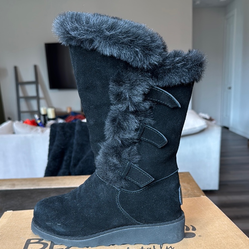 BearPaw Genevieve Black Boots